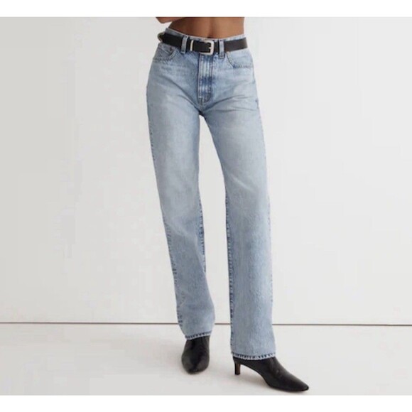 Madewell Denim - Madewell Light Wash Straight Leg Jeans